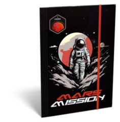 Doska s gumi�kou, kart�n, A4, LIZZYSULI, "Mars Mission"