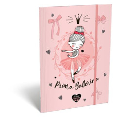 Doska s gumi�kou, kart�n, A4, LIZZYSULI, "Tiny Dancer, Lovely Ballerina"