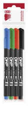 Permanentn popisova, sada, OHP, 2-3 mm, B, ICO, 4 rzne farby