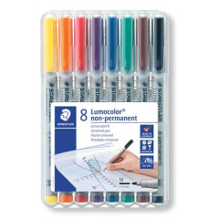 Permanentn� popisova�, sada, OHP, 1 mm, STAEDTLER "Lumocolor� 315", r�znych farieb