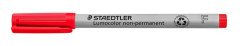 Nepermanentn� popisova�, OHP, 0,6 mm, STAEDTLER "Lumocolor� 316 F", �erven�