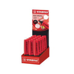 Zv�raz�ova�, displej, 2-5 mm, STABILO "BOSS original", Stabilo �erven�