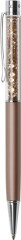 Gu���kov� pero, rosegold, s topazov�mi kri�t�mi SWAROVSKI�, 14 cm, ART CRYSTELLA�