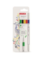 Liner, sada, 0,4 mm, UNI Emott Vivid, 5 rznych farieb
