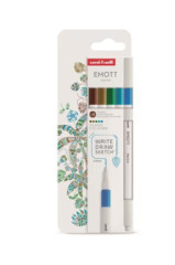 Liner, sada, 0,4 mm, UNI Emott Island, 5 rznych farieb