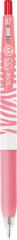 G�lov� pero, 0,33 mm, stl��ac� mechanizmus, pruhovan� telo, ZEBRA "Sarasa Clip Pastel", pastelovo �erven�