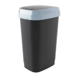 Odpadkov� k�� s v�klopn�m vekom,  50 l, CURVER "Dual", �ierny