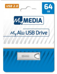 USB k���, 64GB, USB 2.0, hlin�kov� kryt, MYMEDIA "Alu" (by VERBATIM)