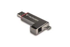 USB k, 128GB, USB-A/C 3.2 Gen1, VERBATIM "Dual QuickStick", ierny