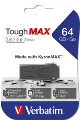 USB k���, 64GB, USB 2.0, extra odoln�, VERBATIM "ToughMAX", �ierna