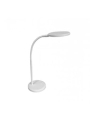 Stolov� lampa, LED, 8,3 W, oto�n�, ALBA, biela